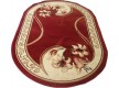 Синтетический ковер Hand Carving 613 bordeaux-cream - высокое качество по лучшей цене в Украине